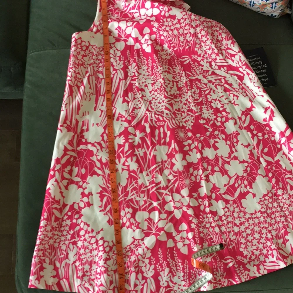 NWT Tuckernuck pink wildflower Blythe ruffle neck dress S - Picture 10 of 12